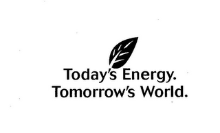 TODAY'S ENERGY. TOMORROW'S WORLD. logo