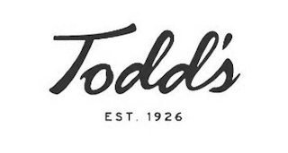 TODD'S EST. 1926 logo