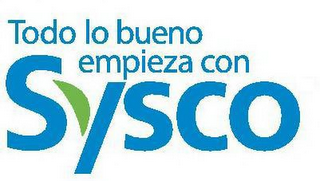 TODO LO BUENO EMPIEZA CON SYSCO logo