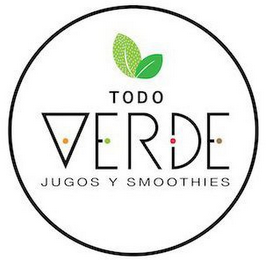 TODO VERDE JUGOS Y SMOOTHIES logo