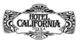 TODOS SANTOS, BAJA HOTEL CALIFORNIA TEQUILA REPOSADO 100% DE AGAVE logo