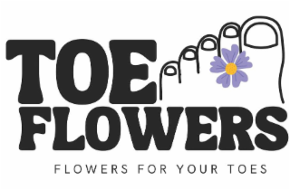TOE FLOWERS FLOWERS FOR YOUR TOES logo