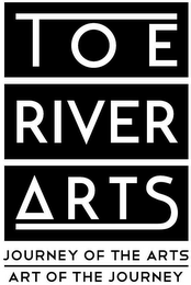 TOE RIVER ARTS JOURNEY OF THE ARTS ART OF THE JOURNEY logo