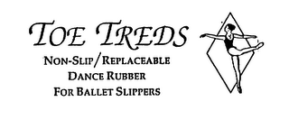 TOE TREDS NON-SLIP/REPLACEABLE DANCE RUBBER FOR BALLET SLIPPERS logo