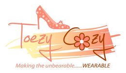 TOEZY COZY MAKING THE UNBEARABLE......WEARABLE logo