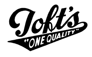 TOFT'S "ONE QUALITY" logo