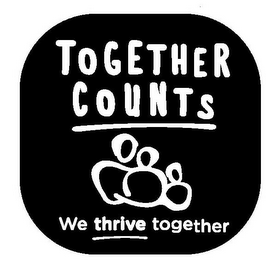 TOGETHER COUNTS WE THRIVE TOGETHER logo