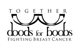 TOGETHER DOODS FOR BOOBS FIGHTING BREAST CANCER logo