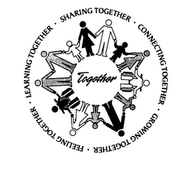 TOGETHER LEARNING TOGETHER SHARING TOGETHER CONNECTING TOGETHER GROWING TOGETHER FEELING TOGETHER logo