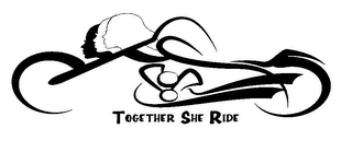 TOGETHER SHE RIDE logo