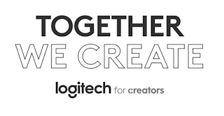 TOGETHER WE CREATE LOGITECH FOR CREATORS logo