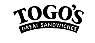 TOGO'S GREAT SANDWICHES logo