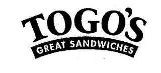 TOGO'S GREAT SANDWICHES logo