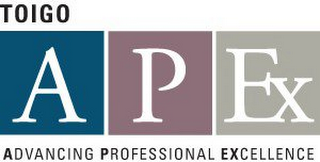 TOIGO APEX ADVANCING PROFESSIONAL EXCELLENCE logo