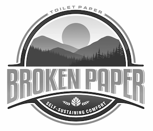 TOILET PAPER BROKEN PAPER SELF-SUSTAINING COMFORT logo