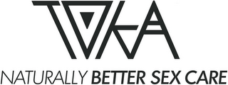 TOKA NATURALLY BETTER SEX CARE logo