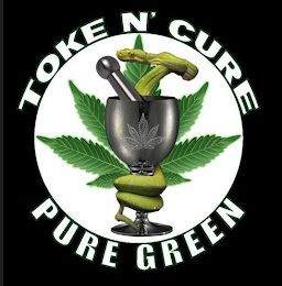 TOKE-N-CURE PURE GREEN logo