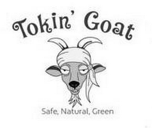 TOKIN' GOAT SAFE, NATURAL, GREEN logo