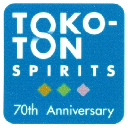 TOKO- TON SPIRITS 70TH ANNIVERSARY logo