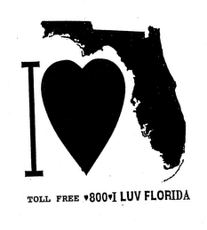 TOLL FREE 800 I LUV FLORIDA logo
