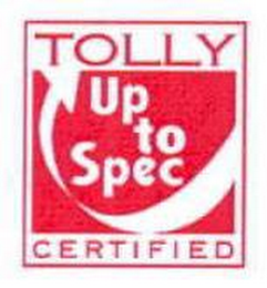 TOLLY UP TO SPEC CERTIFIED logo