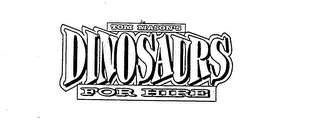 TOM MASON'S DINOSAURS FOR HIRE logo