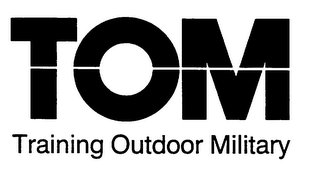 TOM TRAINING OUTDOOR MILITARY logo