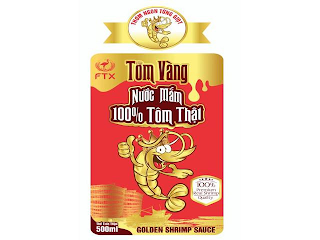 TOM VÀNG FTX 100% PREMIUM REAL SHRIMP QUALITY GOLDEN SHRIMP SAUCE 500ML logo