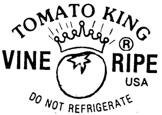 TOMATO KING VINE RIPE USA DO NOT REFRIGERATE logo