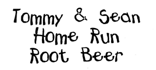 TOMMY & SEAN HOME RUN ROOT BEER logo