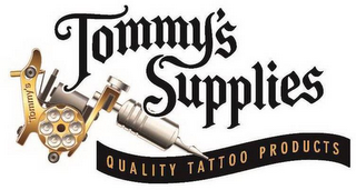 TOMMY'S SUPPLIES QUALITY TATTOO PRODUCTS TOMMY'S logo