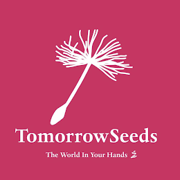 TOMORROWSEEDS THE WORLD IN YOUR HANDS logo