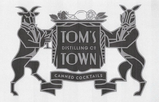 TOM'S DISTILLING CO TOWN CANNED COCKTAILS logo
