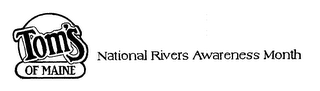 TOM'S OF MAINE NATIONAL RIVERS AWARENESS MONTH logo