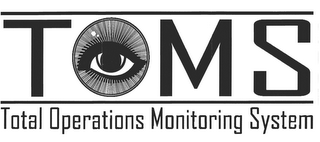 TOMS TOTAL OPERATIONS MONITORING SYSTEM logo