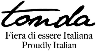 TONDA FIERA DI ESSERE ITALIANA PROUDLY ITALIAN logo