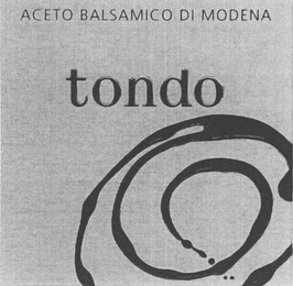 TONDO ACETO BALSAMICO DI MODENA logo