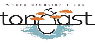 TONEAST WHERE CREATION RISES logo