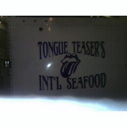 TONGUE TEASER'S INT'L SEAFOOD logo