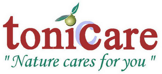 TONICCARE "NATURE CARES FOR YOU" logo