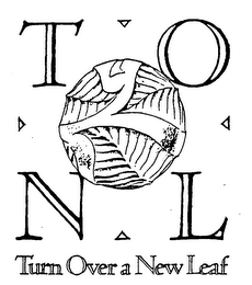 TONL TURN OVER A NEW LEAF logo