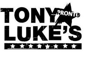 TONY LUKE'S PRONTO logo