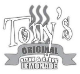 TONY'S ORIGINAL STEAK & GYROS LEMONADE logo