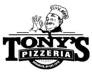 TONY'S PIZZERIA BROOKLYN NY EST.1975 logo