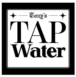 TONY'S TAP WATER logo