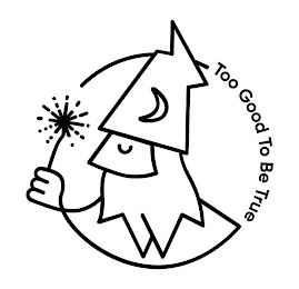 TOO GOOD TO BE TRUE logo