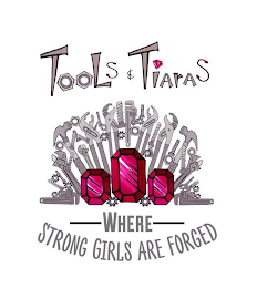 TOOL & TIARAS "WHERE STRONG GIRLS ARE FORGED" logo