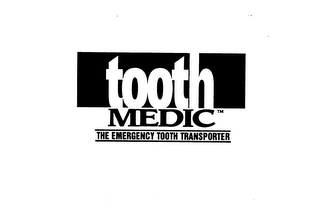 TOOTH MEDIC THE EMERGENCY TOOTH TRANSPORTER logo