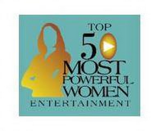 TOP 50 MOST POWERFUL WOMEN ENTERTAINMENT logo