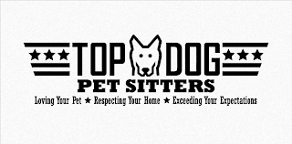 TOP DOG PET SITTERS LOVING YOUR PET RESPECTING YOUR HOME EXCEEDING YOUR EXPECTATIONS logo